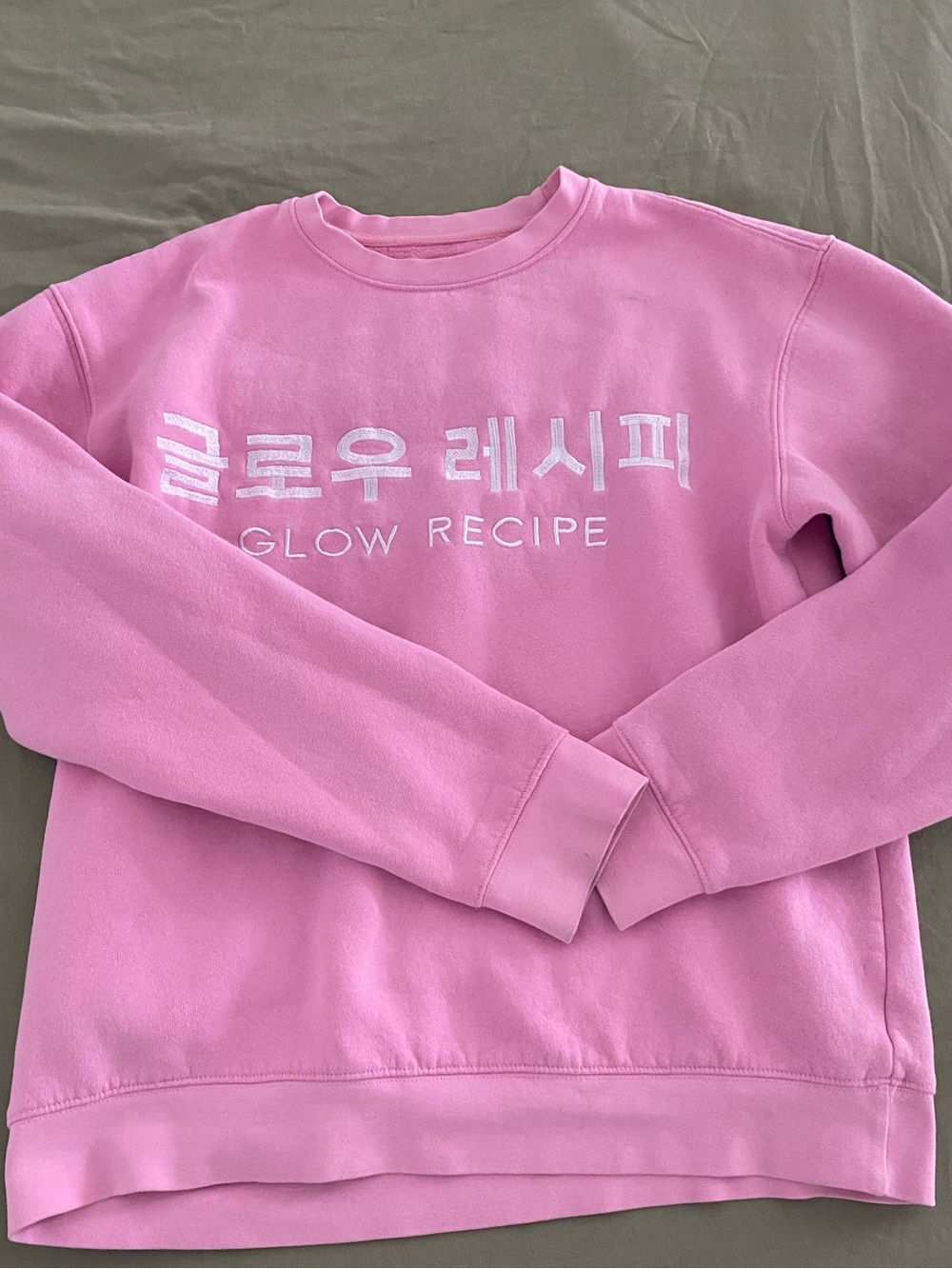 Glow Recipe Pastel Pink Logo Sweatshirt
